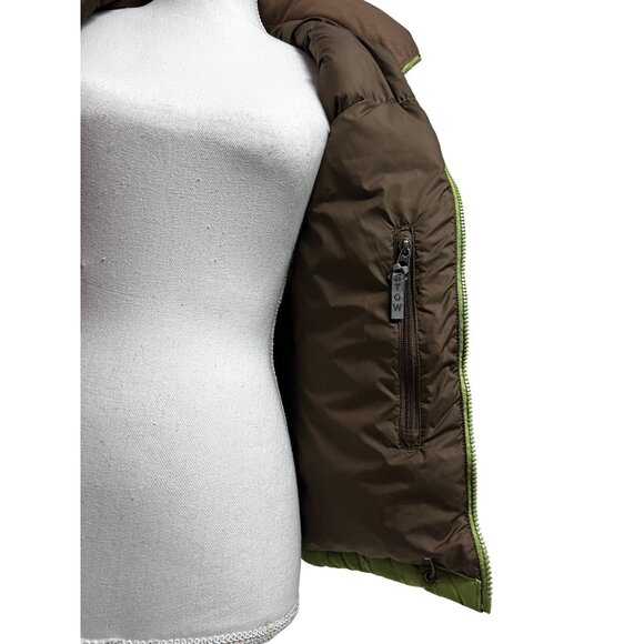 The North Face Womens Green Zip Up 700 Fill Goose Down Puffer Vest Jacket S/P - Picture 11 of 16